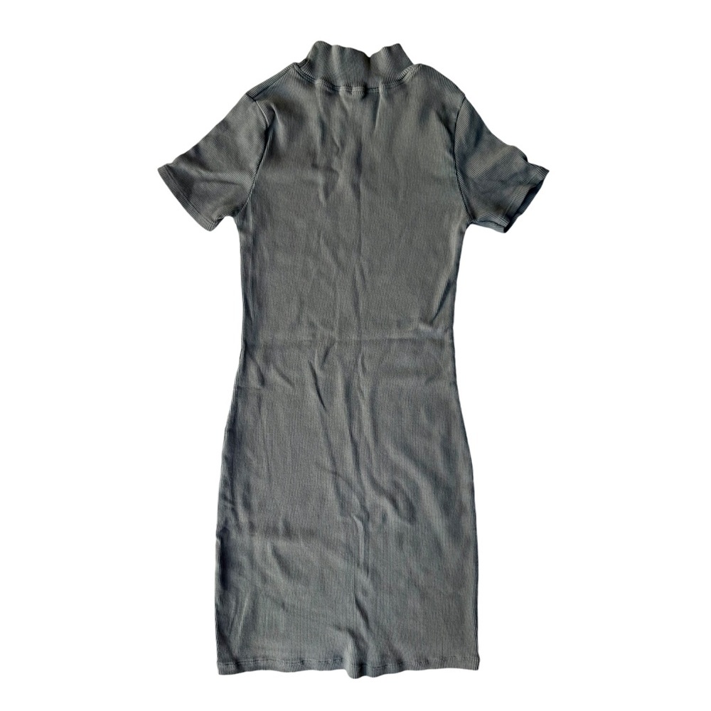 Olive Rib-Knit Dress - Picture 5 of 9